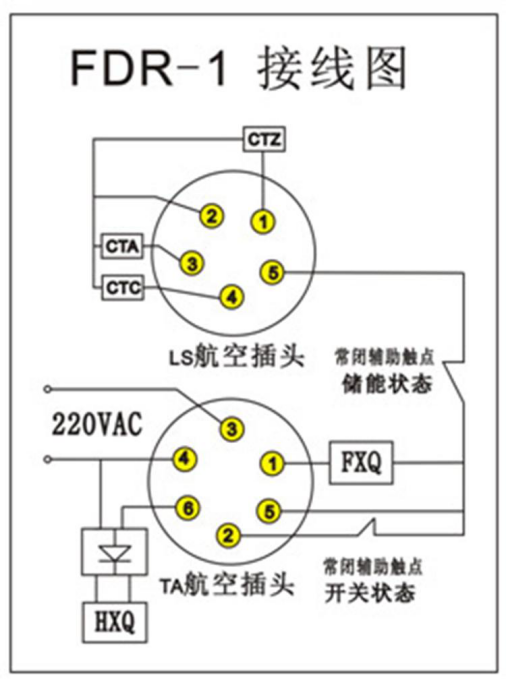 FZW28-12系列戶外分界真空負(fù)荷開(kāi)關(guān)接線圖