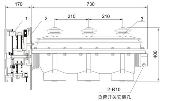 FLN36-12六氟化硫負(fù)荷開關(guān)結(jié)構(gòu)圖