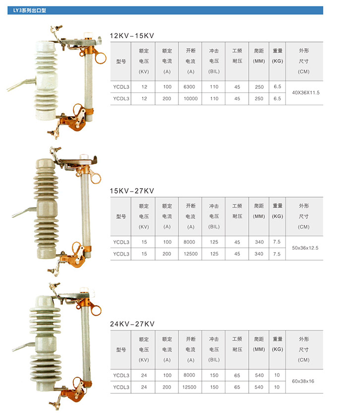 跌落式熔斷器產(chǎn)品型號(hào)6
